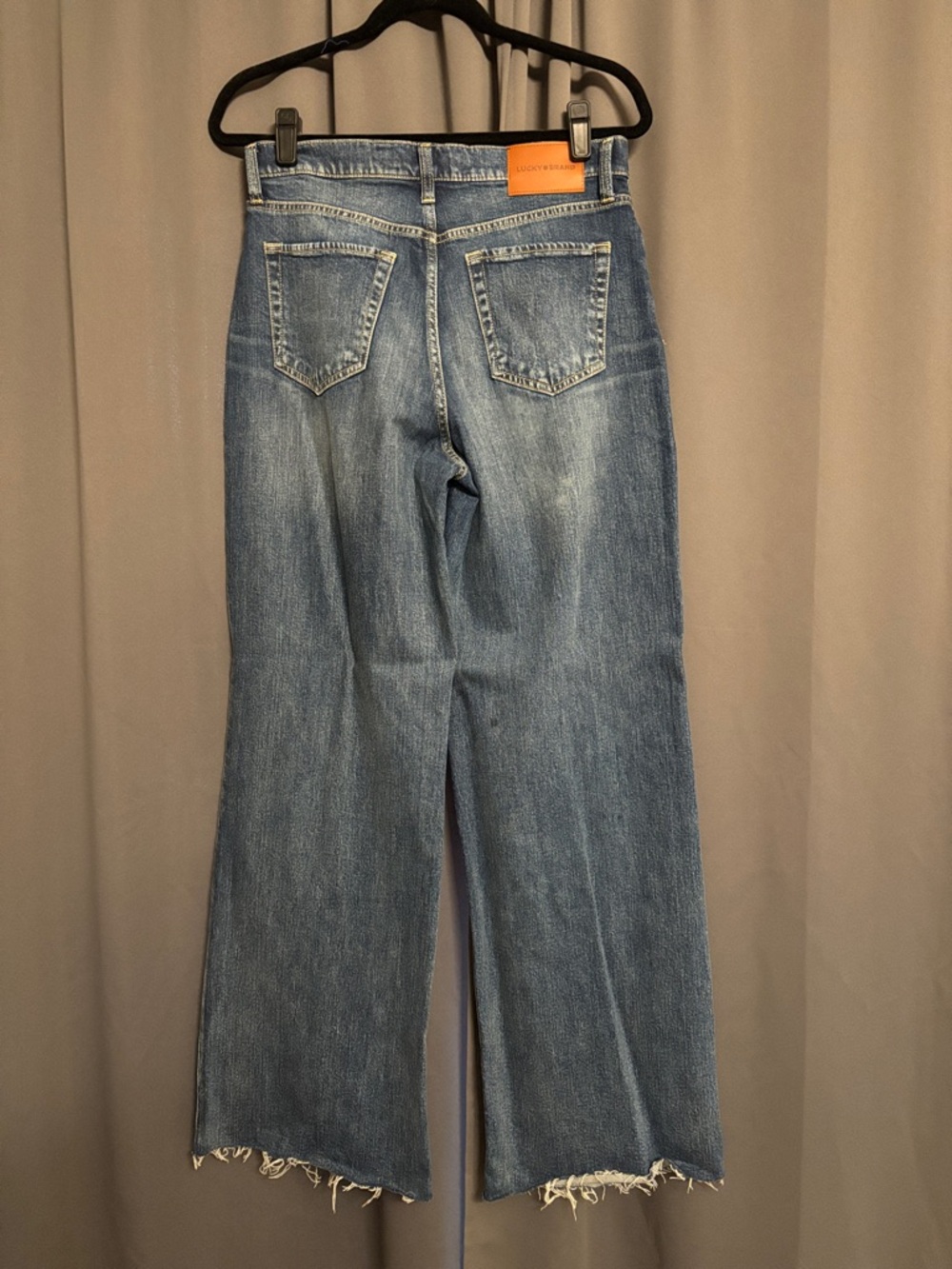 Lucky Brand Faded Blue Wide-Leg Jeans - Picture 5 of 5